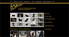 Desktop Screenshot of lilyschihuahuas.com